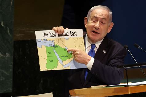 Netanyahu Shows Map of “New Middle East” — Without Palestine — to ...