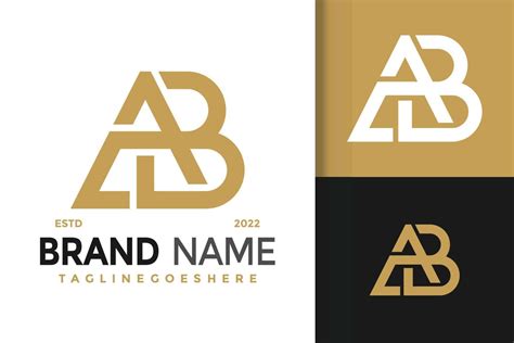 Letter AB Monogram Logo Design, brand identity logos vector, modern ...