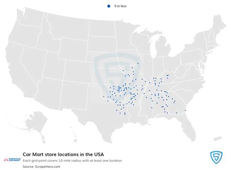 Number of Car Mart locations in the USA in 2024 | ScrapeHero