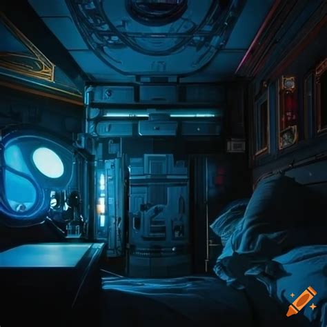 Sci-fi bedroom interior on Craiyon