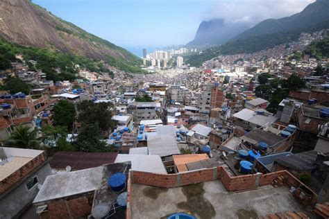 Gate of Heaven View in Rocinha Favela in Rio