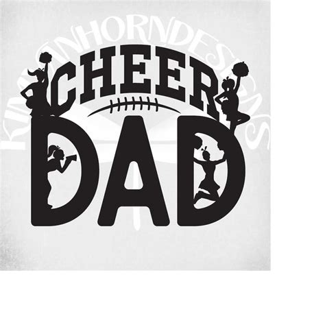 Cheer Dad SVG, Cheerleader Silhouette svg, dxf, png, mirrore - Inspire ...