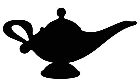 aladdin genie lamp silhouette - Clip Art Library