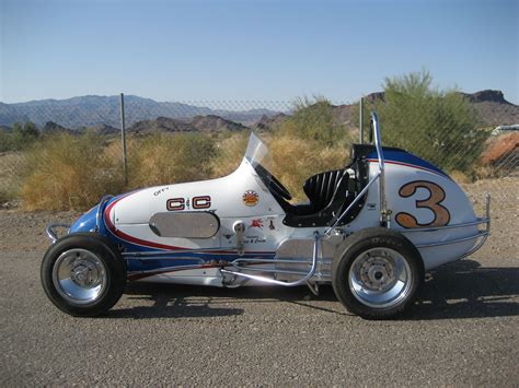 1948 hillegas midget crossfire ford v8 60hp vintage race car indycar ...