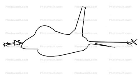 Lockheed F-16 outline, line drawing, shape Images, Photography, Stock ...