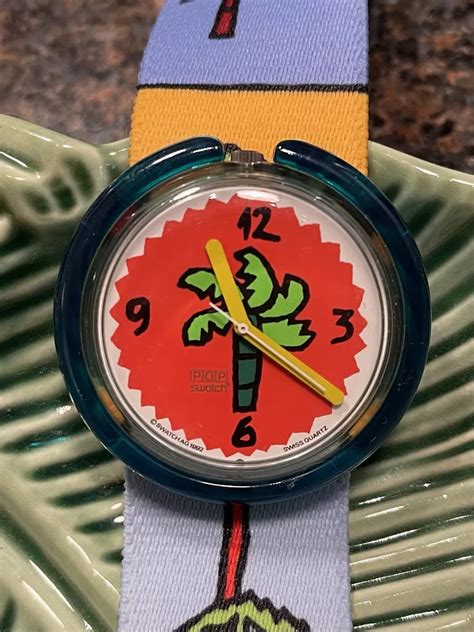 1980s swatch pop rare watch - k-design.com.co