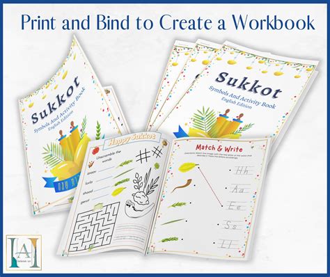 Sukkot Printable Activity Book for Kids - Etsy