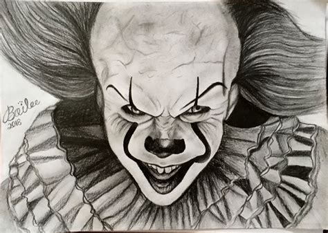 Pennywise IT Drawing by Bailee1660 on DeviantArt