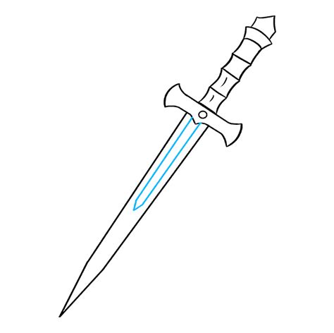 How to Draw a Dagger - Really Easy Drawing Tutorial