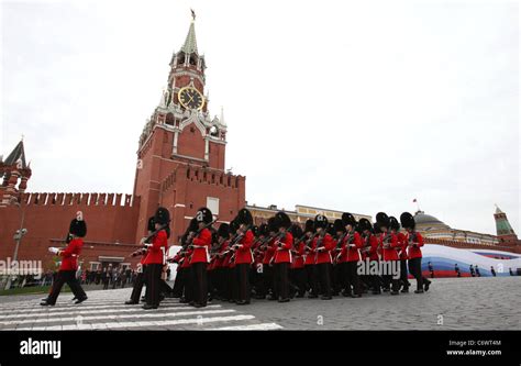 Victory Day Parade final rehearsal Moscow, Russia - 06.05.10 Stock ...