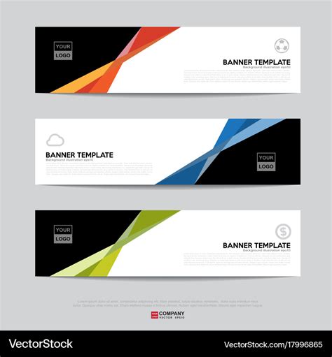 Banner design for business presentation Royalty Free Vector