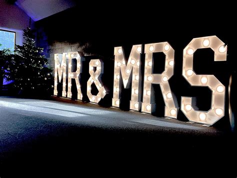 Festive wedding celebrations look just amazing with our large letter ...