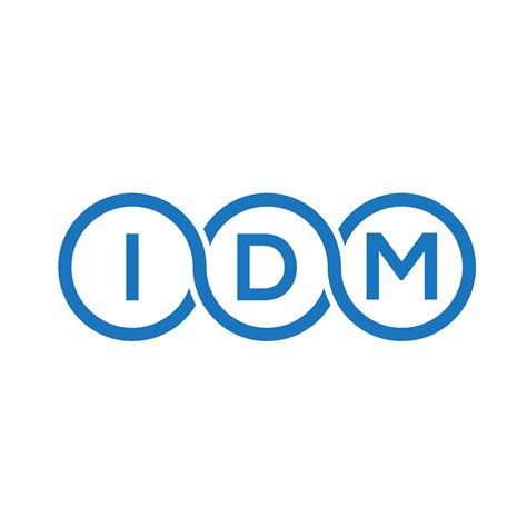 IDM letter logo design on white background. IDM creative initials ...