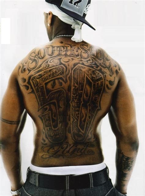 50-cent-tattoo-back | Celebrity tattoos, Music tattoos, Tattoos