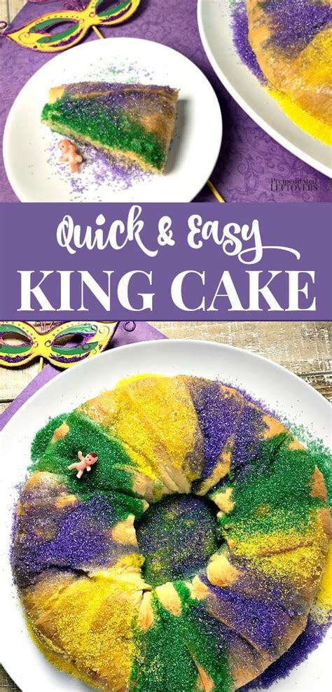 Quick and Easy King Cake Recipe using Crescent Rolls