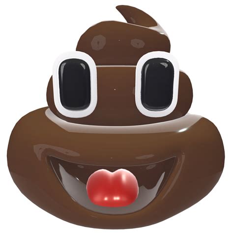 A cartoon poop with eyes and a red tongue. Poo emoticon, emoji poop ...