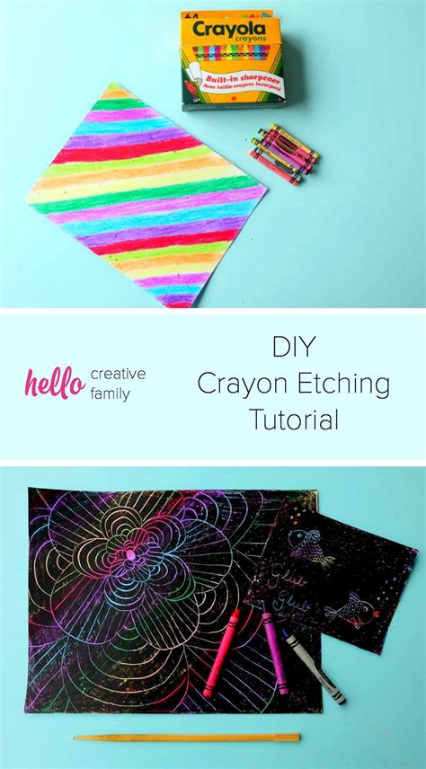 DIY Crayon Etching Tutorial - Hello Creative Family