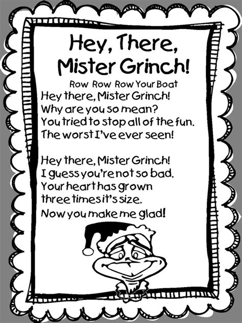 Grinch Poem Printable - Printable Templates