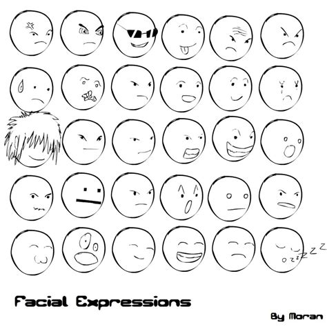 Cartoon Facial Expressions - Cliparts.co