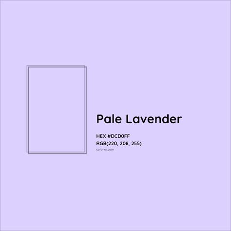 About Pale Lavender - Color codes, similar colors and paints - colorxs.com