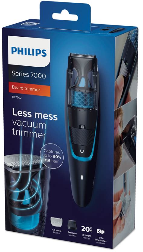 BOX DAMAGED Philips Beardtrimmer 7000 Vacuum Beard Trimmer Cordless ...