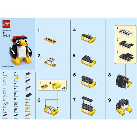 LEGO Penguin Set 40332 Instructions | Brick Owl - LEGO Marketplace