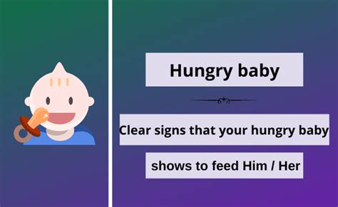 Clear Signs For A Hungry Baby That Shows To Feed Him/Her