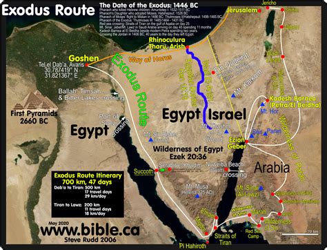 The Exodus Route: Wilderness of Sin: Manna, Quails, Sabbath