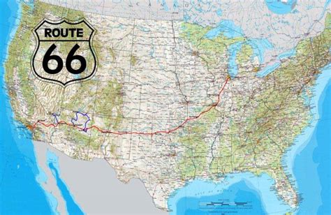 road, Route 66, USA, Highway, Map, North America, Canada, Coast, Sea ...