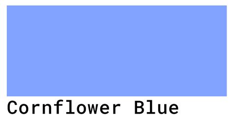 Cornflower Blue Color Codes - The Hex, RGB and CMYK Values That You Need