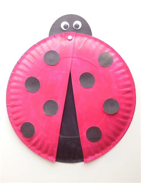 Ladybug Craft Paper Plate - lotto zapatillas