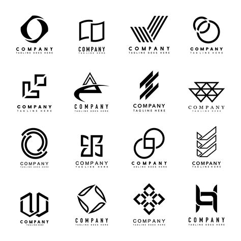 Set of company logo design ideas vector - Download Free Vectors ...