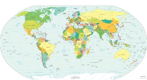 Picture Of World Map With Countries - Lilly Pauline