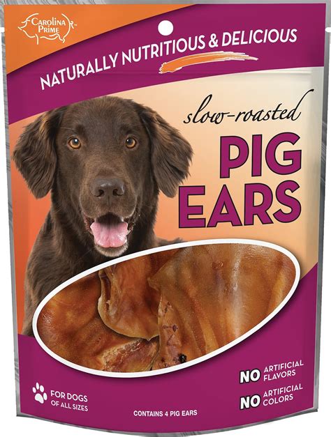 Carolina Prime Pet Pig Ears Dog Treats, 4 count - Chewy.com