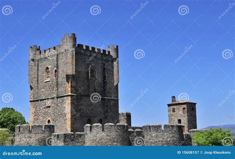 Castle of Braganca, Portugal Stock Image - Image of building, tree ...