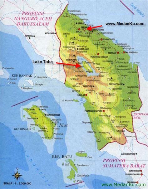 Medan Map - Indonesia