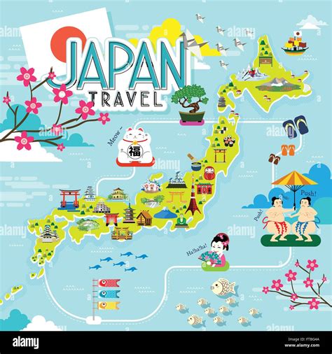 Map Of Japan With Landmarks