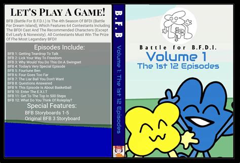 Custom BFB DVD: Volume 1: The 1st 12 Episodes by Devin1TR on DeviantArt