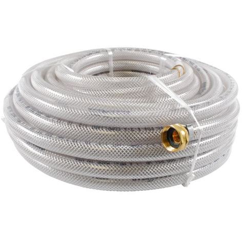 Hose 1/2in 100ft Clear Braided