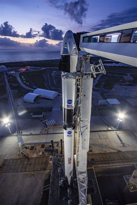 SpaceX Demo-2 Falcon 9 and Crew Dragon stand ready at historic Kennedy ...