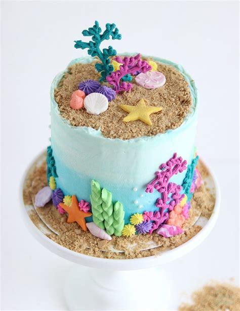 Under the sea cake tutorial sugar sparrow – Artofit