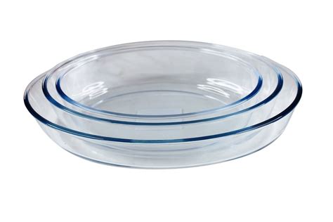 3 Piece Oven Safe Glass Baking, Roasting & Casserole Dish Set - Oval ...