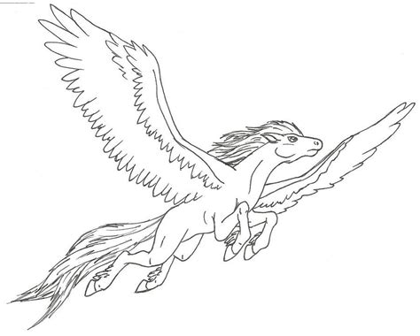 Pegasus - flying by Ninetales4Ever on deviantART | Horse coloring pages ...