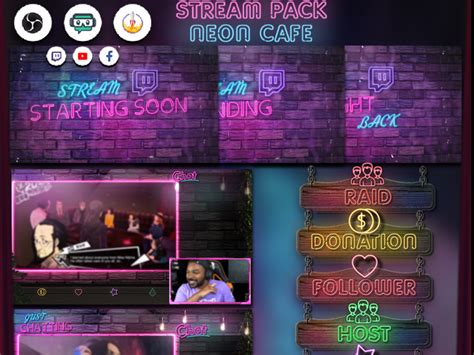 Twitch Neon Overlay Pack by Twinnova Creations on Dribbble