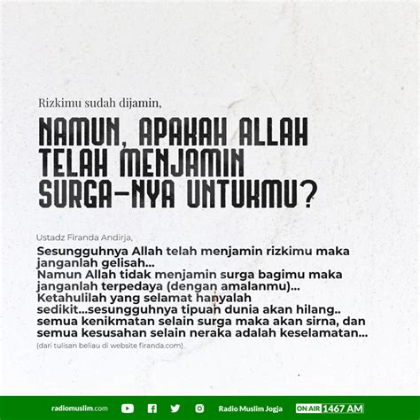 Terjamin Surga - Radio Muslim Jogja