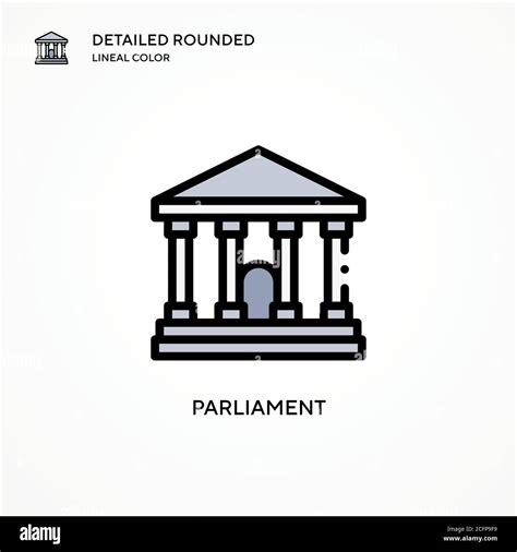 Parliament vector icon. Modern vector illustration concepts. Easy to ...