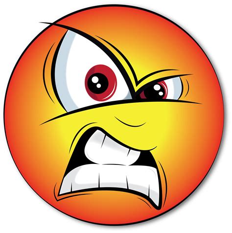 Angry Emoji Vector, AI, PNG and Jpgi Files Included - Etsy