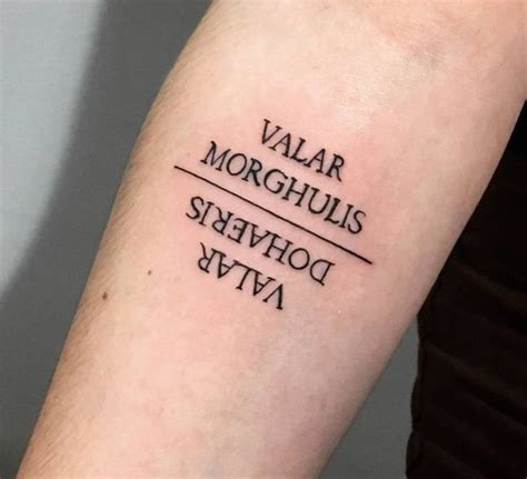 Valar Morghulis tattoo | Tatuagem, Tatoo, Tatuagens