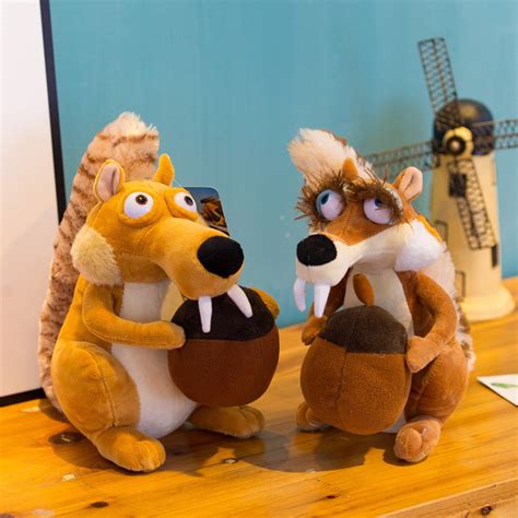 Ice Age Plush Toys Scrat Scratte Sid Manny Diego Stuffed Animals 20cm/8Inch