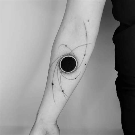 Black Hole Tattoo in 2021 | Black hole tattoo, Science tattoos ...